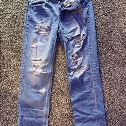 Blue ripped American Eagle Jeans