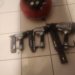 Porter Cable 3 Nailgun/compressor Set