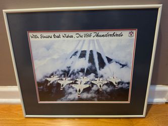 Signed and Framed US Thunderbirds Picure