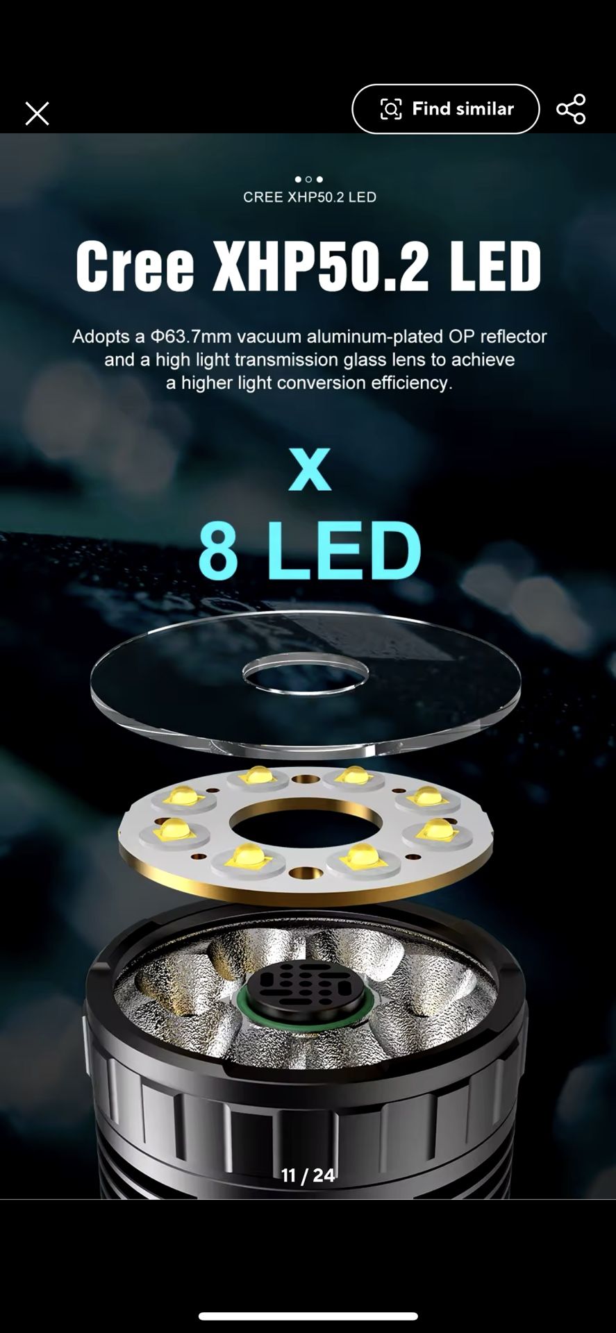 Lumintop Mach 4695 Super Bright LED Flashlight Power Bank Huge Battery  Power Outage Outdoor Camping Lighting