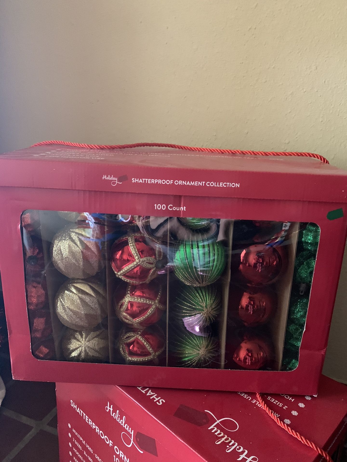 1 box Christmas decorating ornaments
