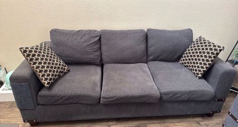 Gray Fabric Sofa Set