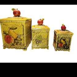 Lefton Orchard Canister Set
