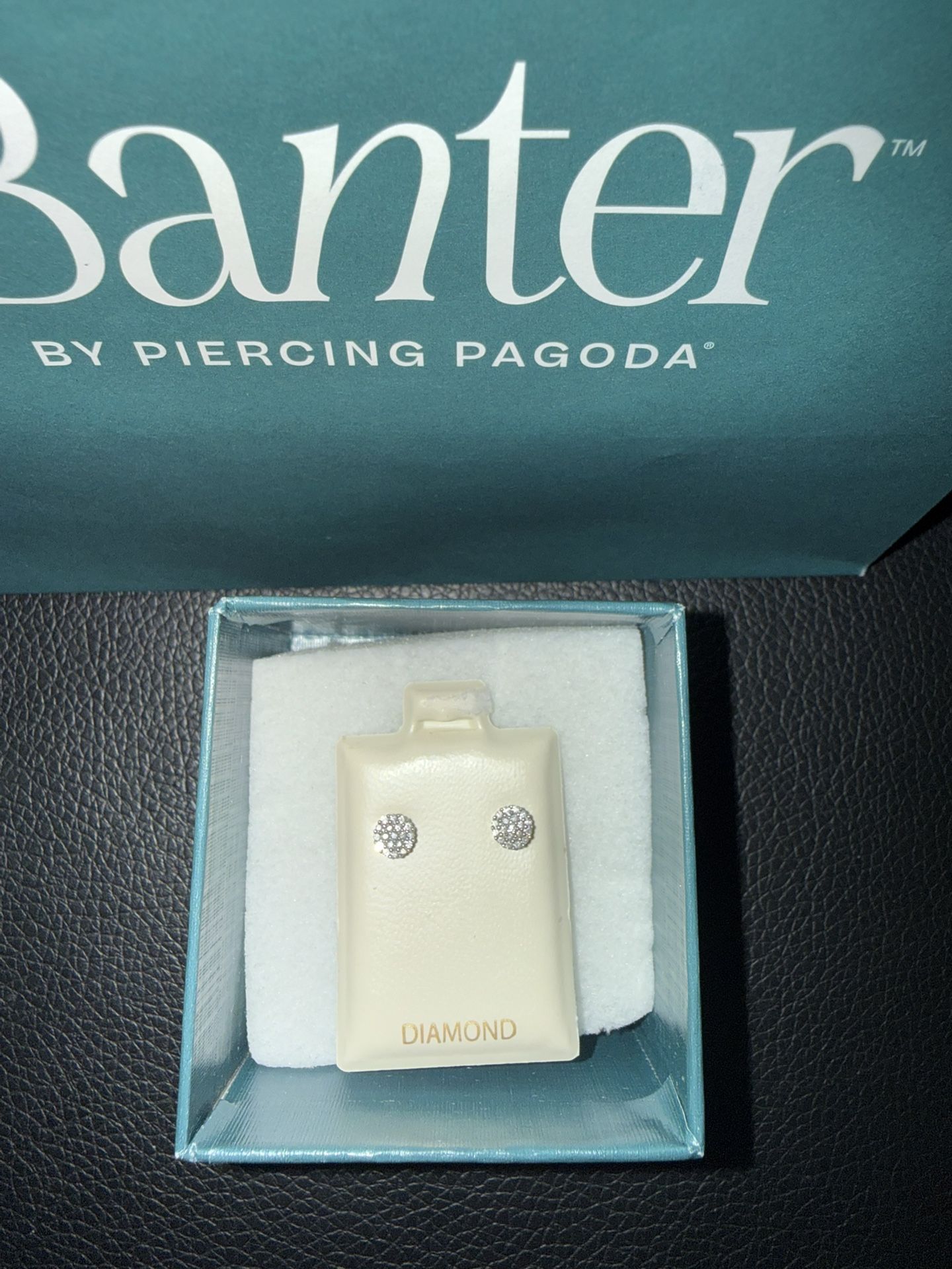 Unisex Diamond Earrings 1/10 CTTW 10K YG EAR