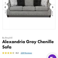 Alexandria Gray Sofa