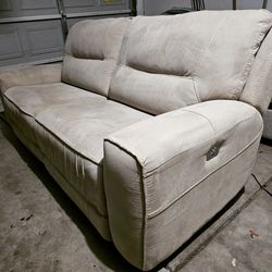 Macy's 83" Power Reclining Sofa with Power Headrest and USB Power Outlet