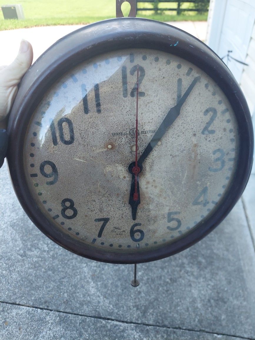 Antique General Electric School Clock