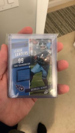 2019 prestige league leaders, Derrick Henry jersey patch card