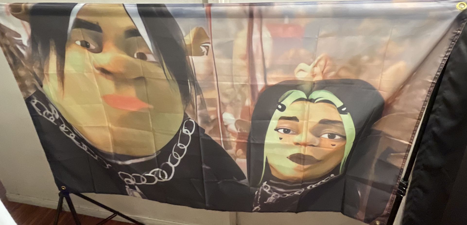 Emo Shrek and Fiona Banner 