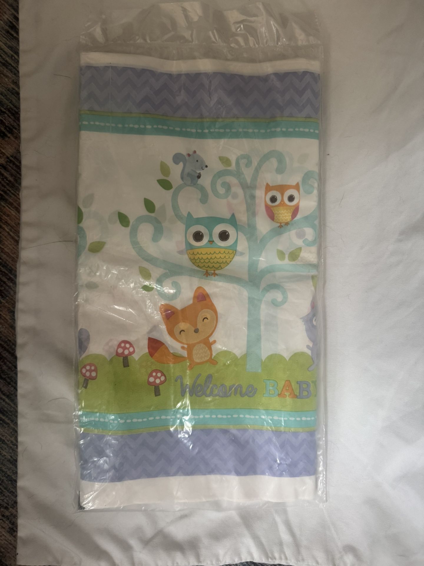 Owl Themed Plastic Table Cover