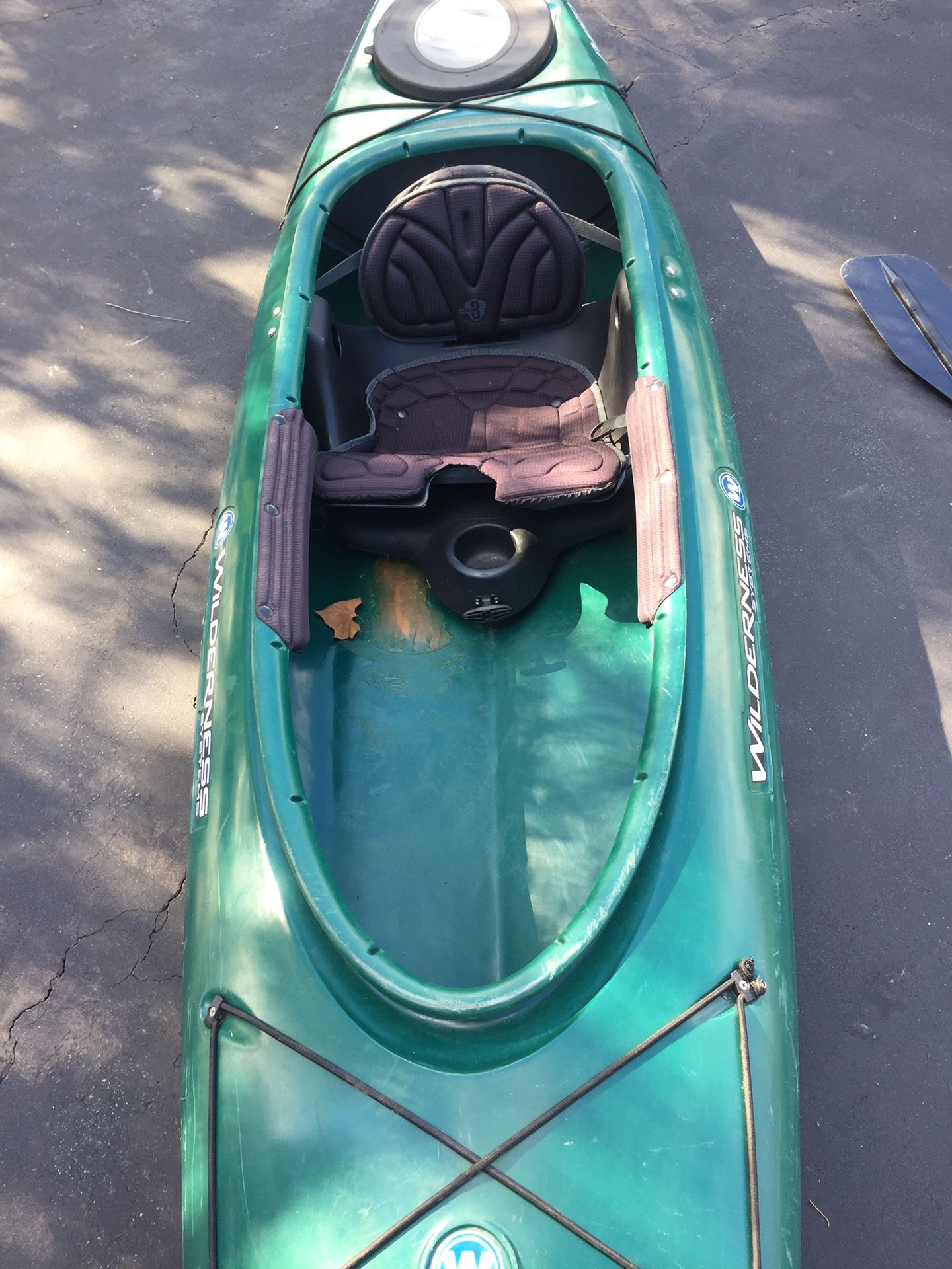 Wilderness Systems Pungo 120 Kayak with LL Bean paddle and a cockpit
