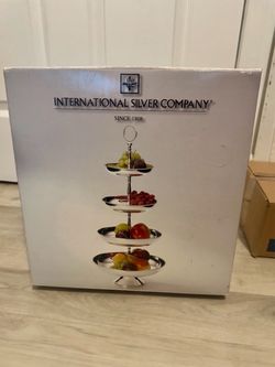 International Silver Company 4-Tier Serving Stand