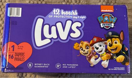 New Luvs Baby Disposable Diapers Size 1 (8-14 lbs) 116 Count