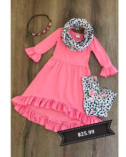 3pc floral tunic set