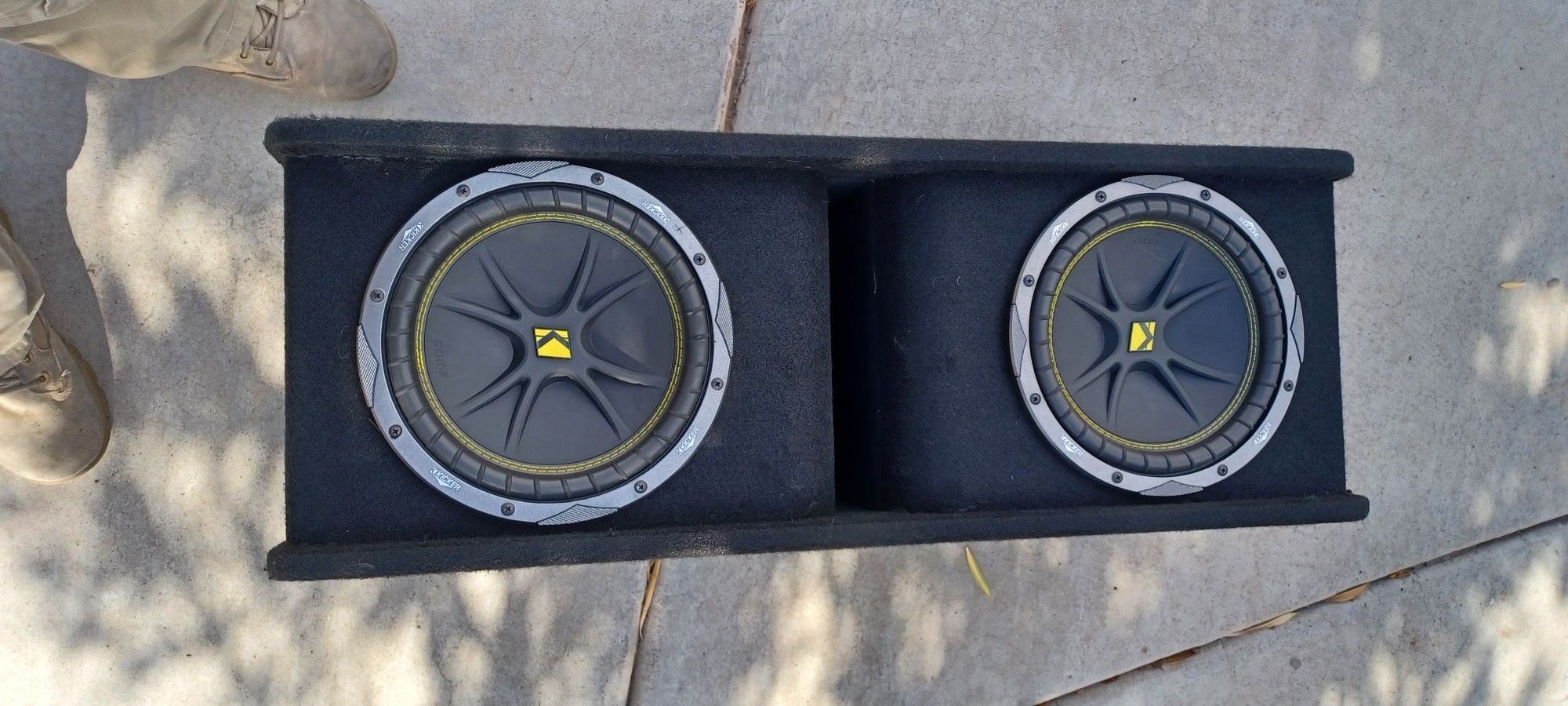 Skar Audio Dual 10 Inch Ported Box With Kicker Speakers