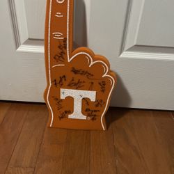 University Of Tennessee Foam Finger With Signatures 