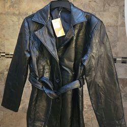 New Women's Hunters Ridge Genuine Leather Coat SIZE M