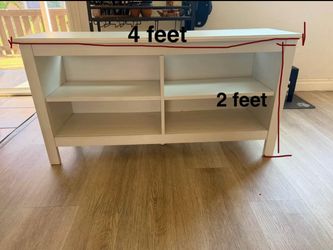 White Wood Console Table