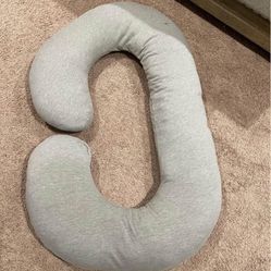 Gray U Shaped Pregnancy Pillow 