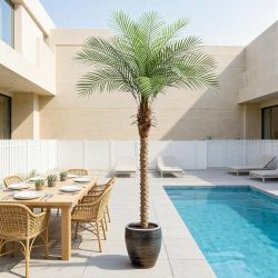 ZEEOZE 7ft Artificial Phoenix Palm Tree