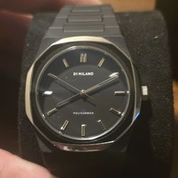 D1 Milano Watch PCBJ14 Polycarbonate Black With Silver 