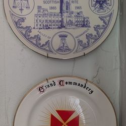 Vintage Masonic Plates