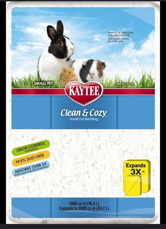 Kaytee Clean and Cozy Small Pet Bedding, White, 1000 https://offerup.com/redirect/?o=Y3UuaW4=.
