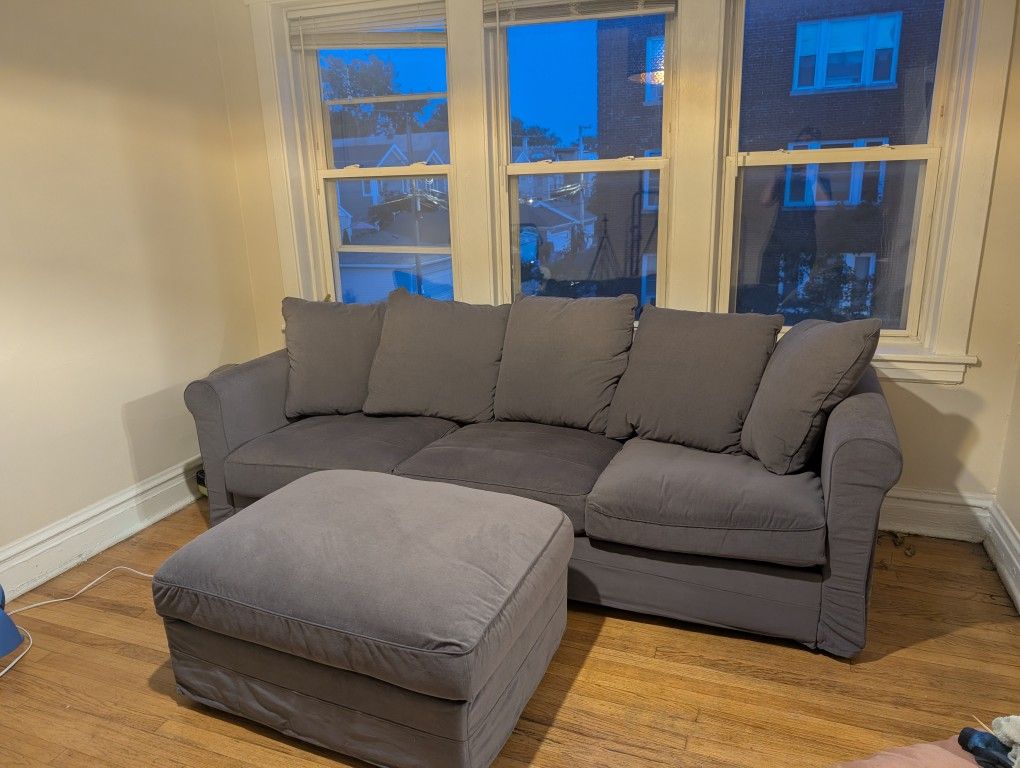 Ikea HÄRLANDA Couch and Ottoman