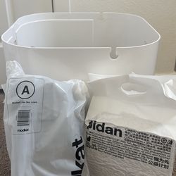 Modkat Top-Entry Cat Litter Box Bundle – 2 Boxes + 2 New Liners + Tofu Litter – $80 OBO