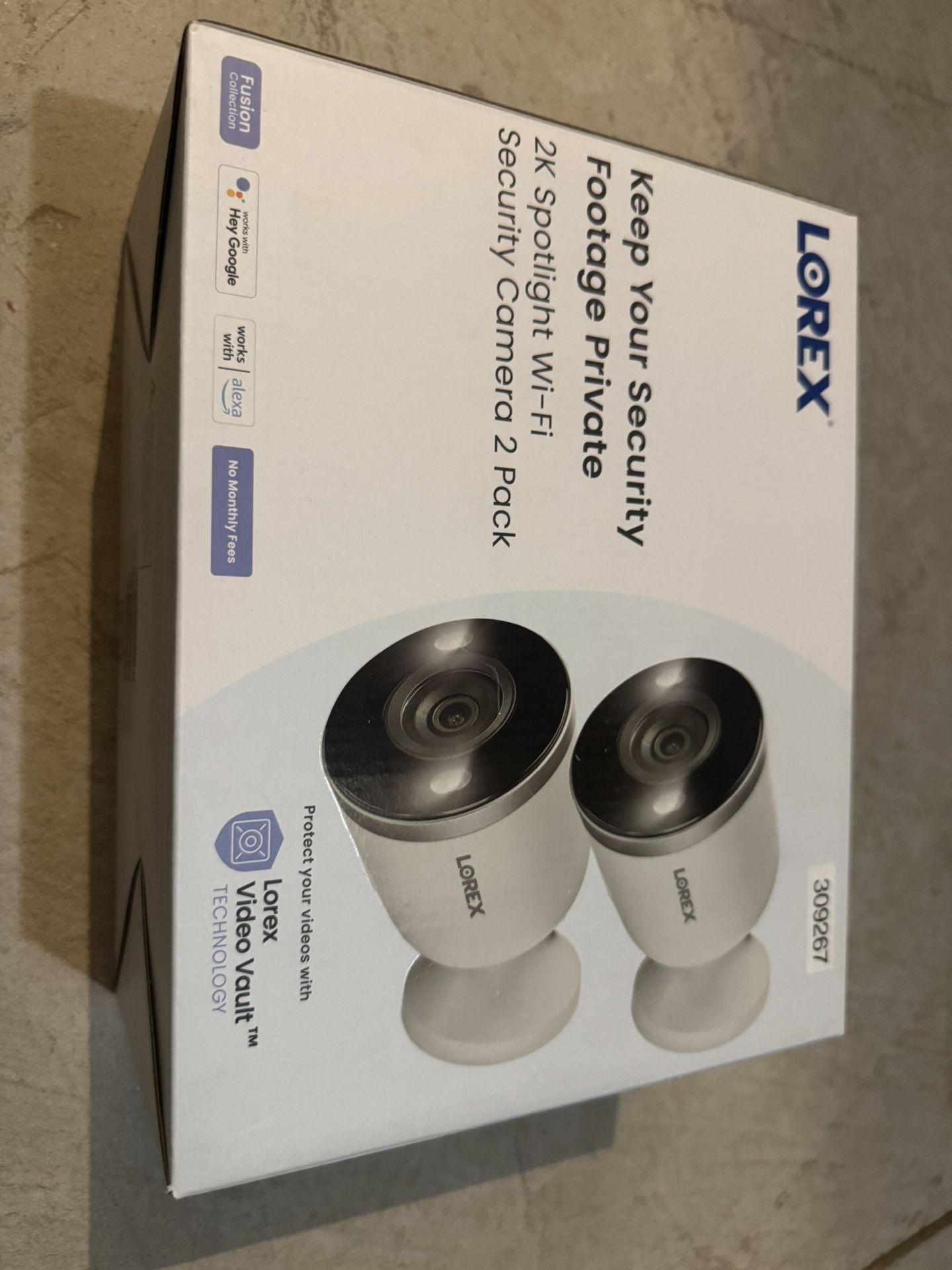 Brand New Unopened LOREX 2K Spotlight Wifi Security Camera 2 Pack