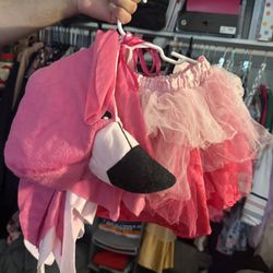 Little Girls Flamingo Costume 2T-3T