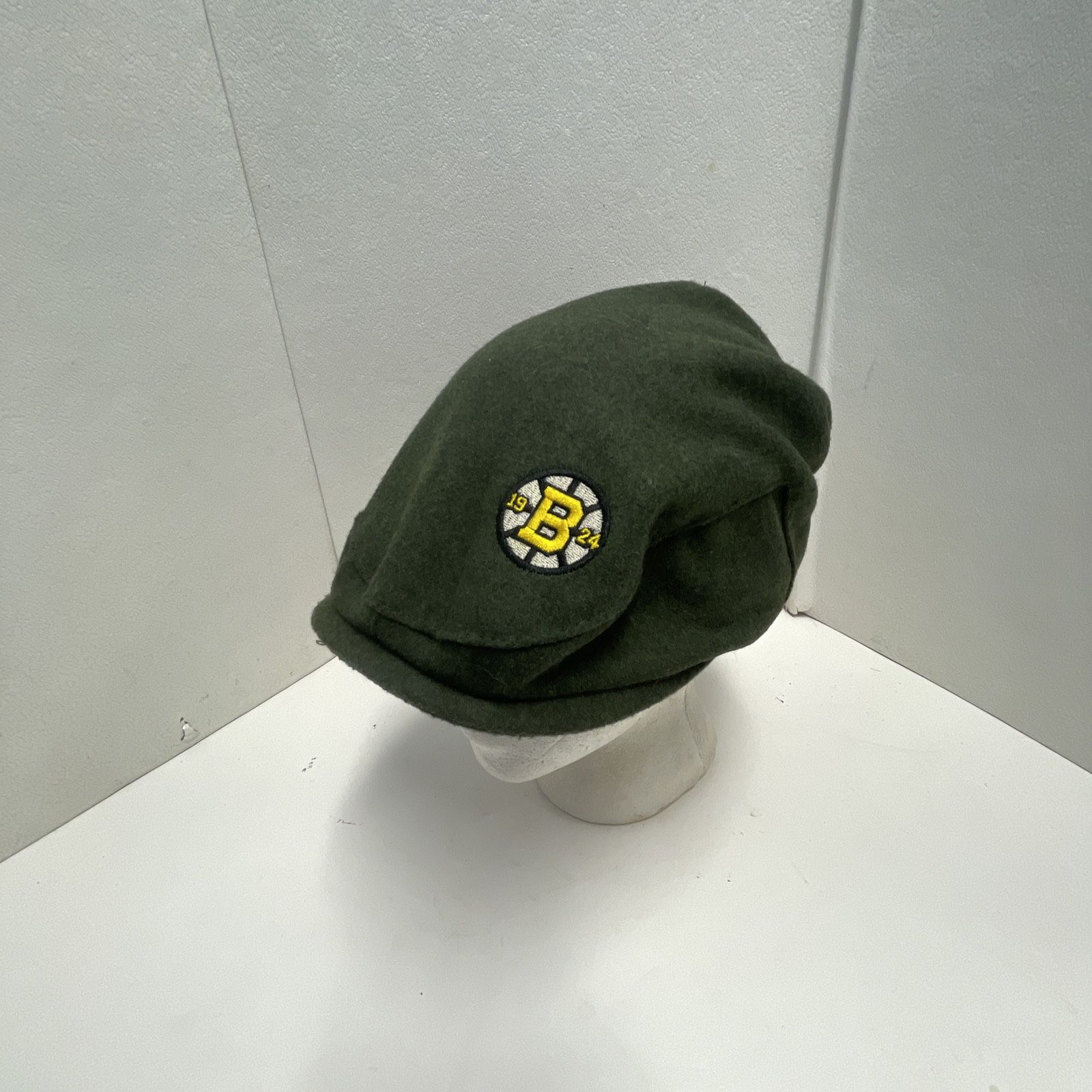 Boston Bruins Newsboy Cabbie Hat Cap Hat One Size NHL Hockey 1924 TD Bank Green