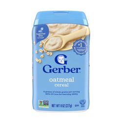 6 pack Gerber Oatmeal 8 oz each NEW