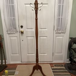 Vintage Solid Birch Coat Hat Clothing Rack furniture