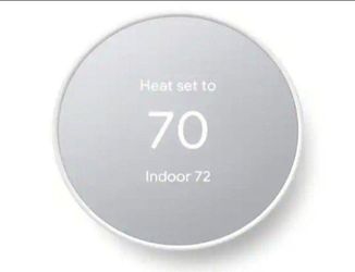 Google Nest Thermostat - Smart Programmable Wi-Fi Thermostat - Snow