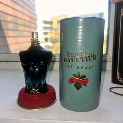Jean Paul Gaultier Le Beau fragrance in blue and gold, 25ml 
