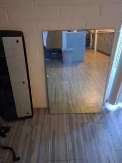 Frameless Rectangular Wall Mirror 3'×2'