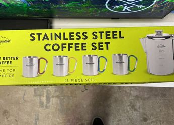 Stainless Steel Coffee Set 4 Piece