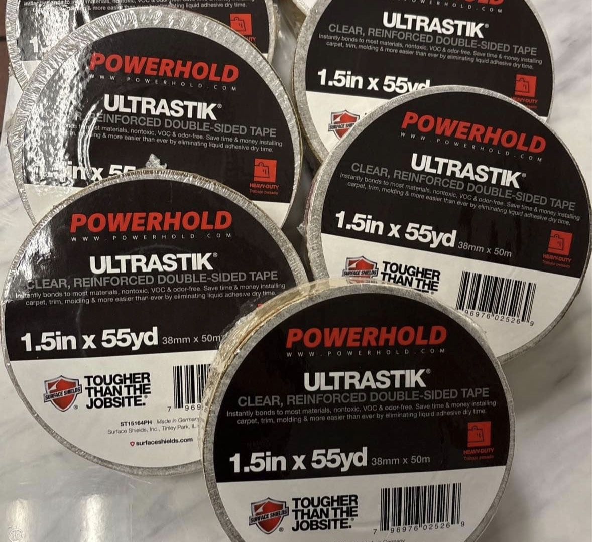 Double Sided Tape 1.5" Wide 55 yd Long - Perfect to use for installing our Floor Rolls!!