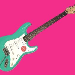 Fender Squier Bullet Stratocaster Seafoam Green Surf Electric Guitar Crafted In Indonesia