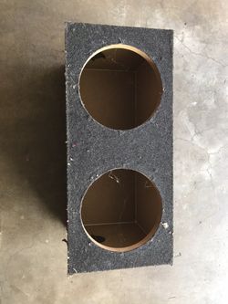 Sealed two ten inch subwoofer box