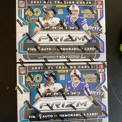 2021 Panini Prizm Football NFL Mega Box Factory Sealed / Lot Of 2