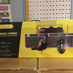 🎮 4-in-1 Gaming Combo RGB Keyboard Mouse Headset Pad – NEW 