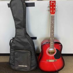 Spencer SG510 RBS Red Burst Acoustic Guitar W/ Soft case