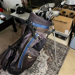 Golf Set And Stand Bag