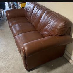 FREE REAL LEATHER COUCH 