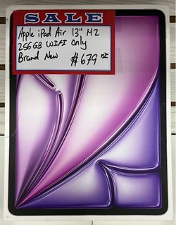 Apple iPad Air 13” M2 256GB WiFi Only Brand New