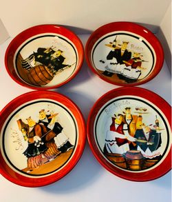 Set/4 Certified International  individual pasta bowls