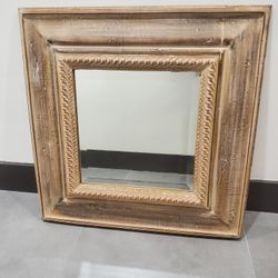 Antique Style Beveled Glass Mirror