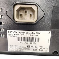Epson Printer Stylus Pro 3880 Printer